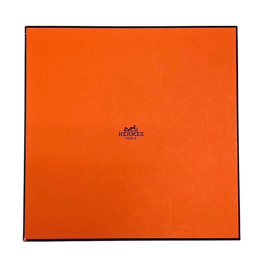 エルメス プレート 赤道直下のスケッチ ヒョウ柄 約21㎝ ブルー HERMES【AFI28】【中古】