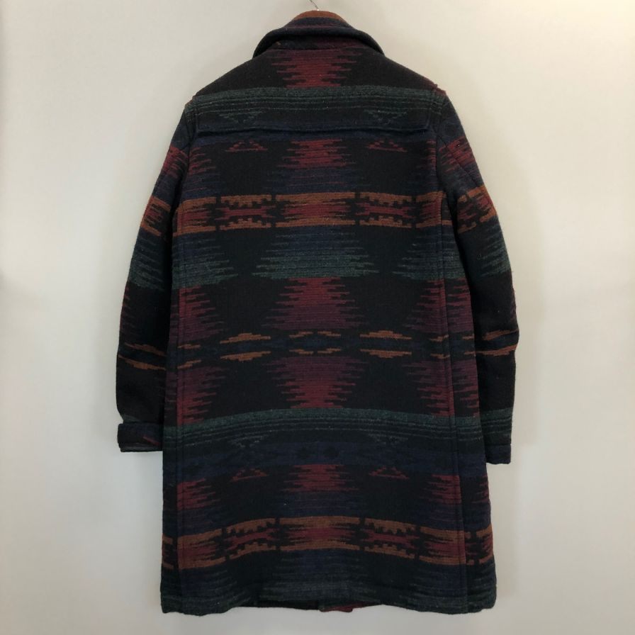 美品◆ユナイテッドアローズ ダッフル チェスター コート 1125-699-5766 チェック柄 L サイズ UNITED ARROWS 【AFA9】