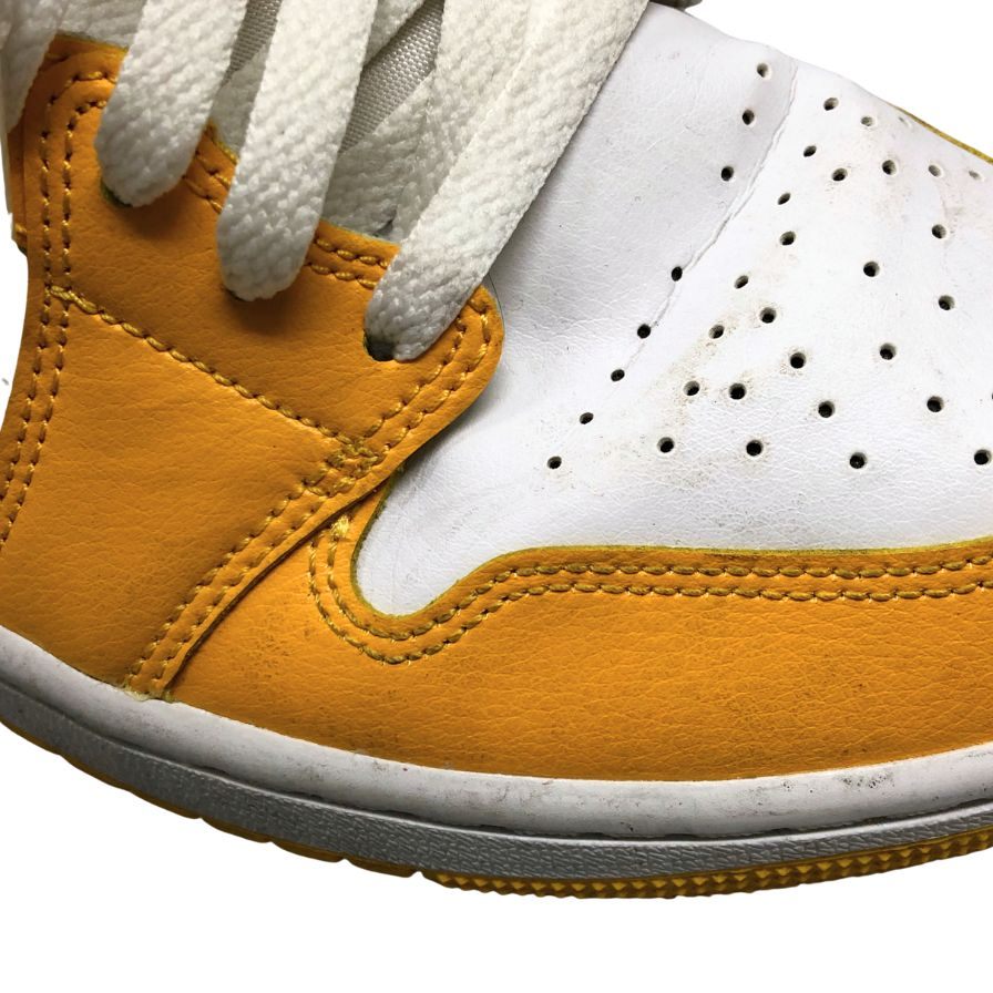ナイキ スニーカー エアジョーダン 1 BQ6472-117 イエロー系 サイズ26.5 メンズ NIKE WMNS AIR JORDAN 1 MID 約26.5cm【AFC8】