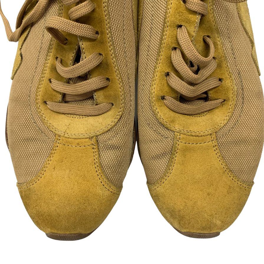 美品◆サルバトーレフェラガモ スニーカー スエード ベージュ サイズ8 メンズ Salvatore Ferragamo【AFC41】