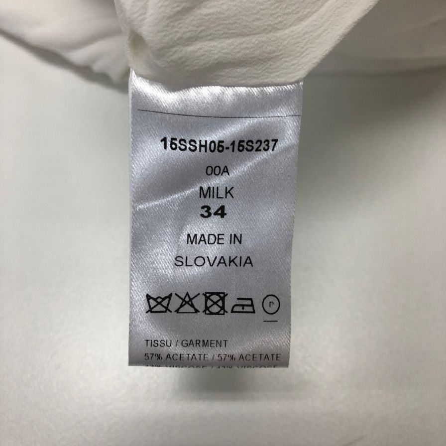 クロエ ショーツ ショート パンツ 切替 スリット ホワイト レディース サイズ34 Chloe 【AFB29】
