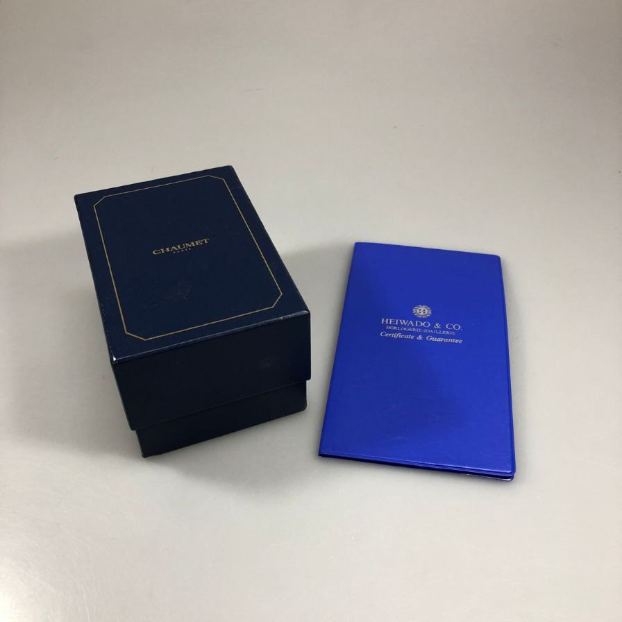 ショーメ 腕時計 自動巻き レザーベルト シルバー ブラック CHAUMET【AFI20】