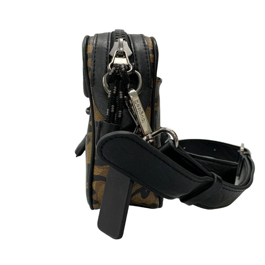 コーチ×ガンユー ショルダーバッグ 2526 レザー ジップ ユニセックス ブラウン COACH guang yu【AFE6】