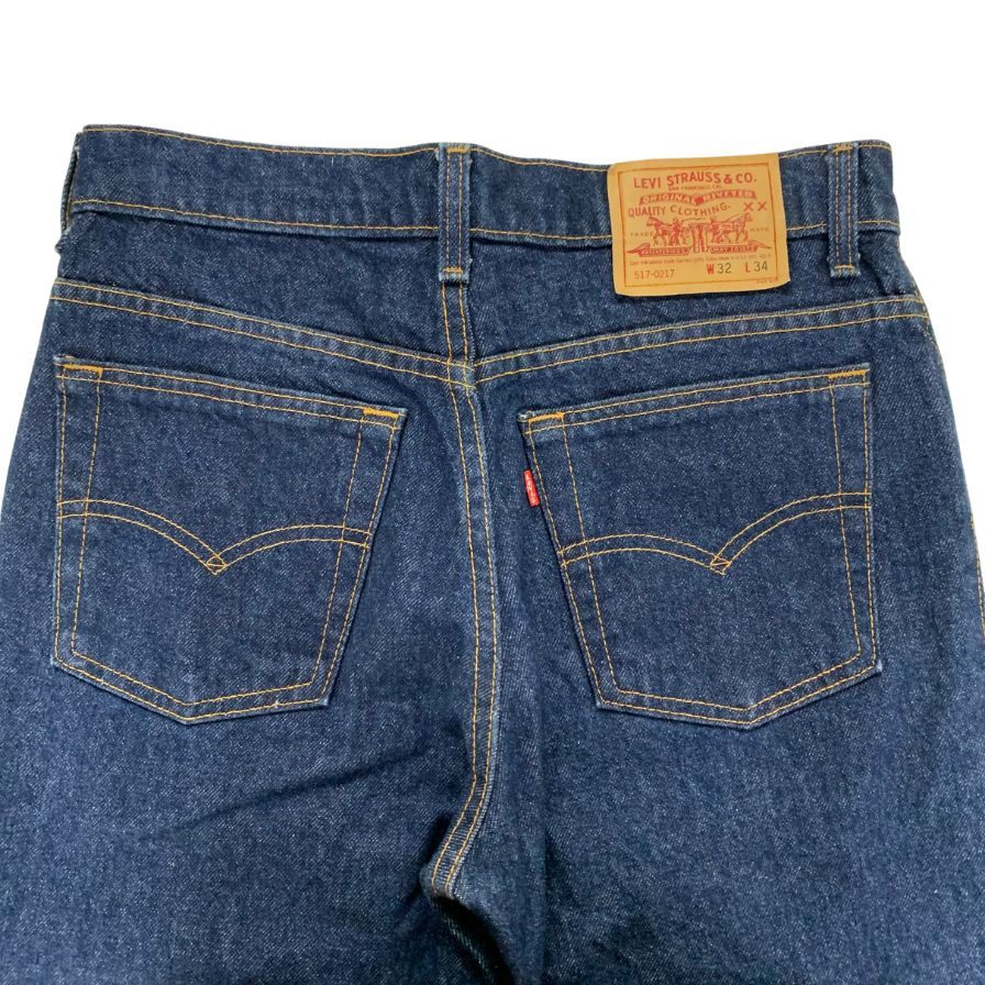 リーバイス デニム 517 91年製 USA製 ボタン裏525 インディゴ メンズ サイズ W32 L34 LEVI’S 【AFB26】