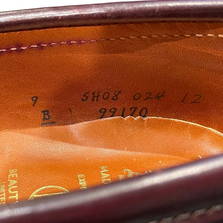 オールデン レザーシューズ 99170 タッセルローファー コードバン ダークバーガンディ メンズ サイズUS9D ALDEN ブーツ 約27.0cm【LA】【中古】