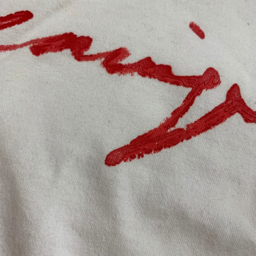 中古◆バレンシアガ リップ スティック ロゴTシャツ ユニセックス サイズXS ホワイト JP57 2019 00053 BALENCIAGA 【AFB4】