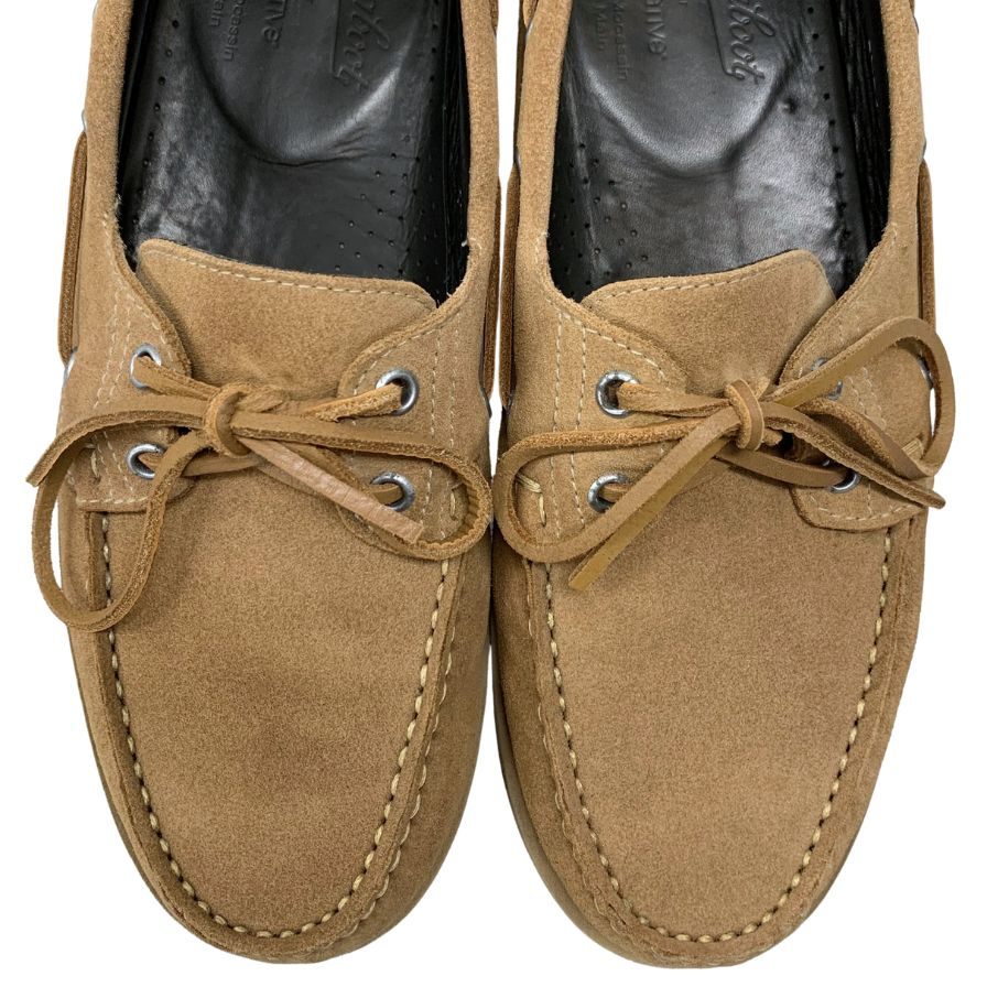 パラブーツ×ノンネイティブ デッキシューズ マロ スエード メンズ サイズ8.5 ベージュ MALO PARABOOT nonnative 約27.0cm【AFC1】