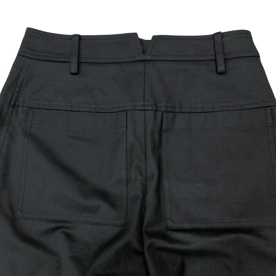 エルメス パンツ センタープレス ブラック レディース サイズ34 HERMES 【AFB49】