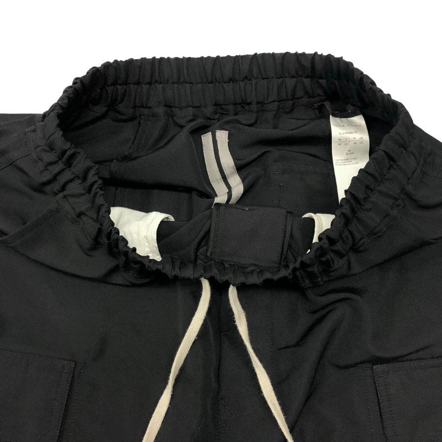 リックオウエンス クロップ ド カーゴパンツ 21SS RU21S6385-TS サイズ46 ブラック メンズ Rick Owens 【AFB50】