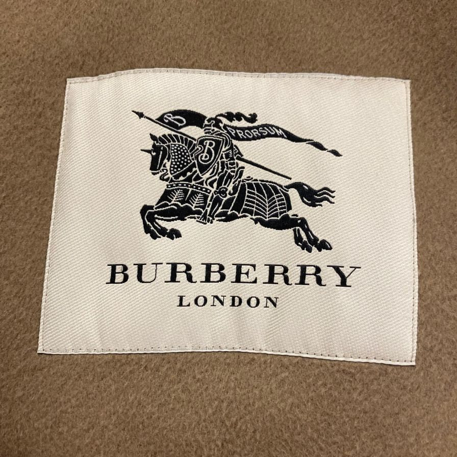 極美品◆バーバリー ロンドン ダブルブレスト コート カシミア100% イタリア製 ブラウン メンズ サイズ46 BURBERRY LONDON 【AFA17】