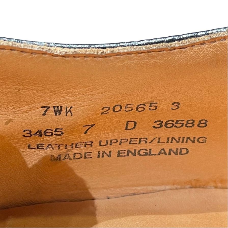 アルフレッド サージェント ウイングチップ ブラック グレインレザー メンズ サイズUK7D Alfred Sargent ビジネスシューズ 約25.5cm【LA】【中古】