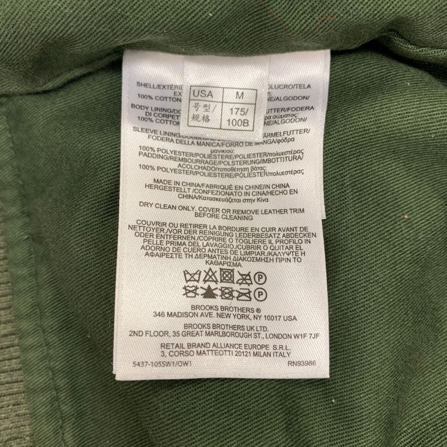 中古◆ブルックスブラザーズ ジャケット コットン カーキ メンズ サイズM Brooks Brothers 【AFB9】