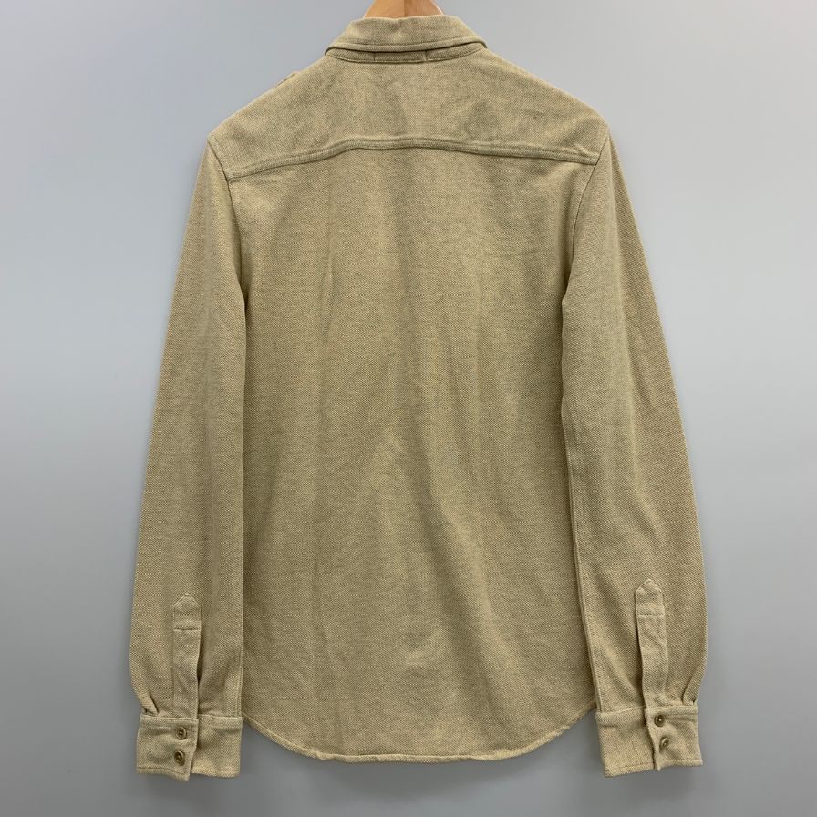 美品◆ダブルアールエル ラルフローレン ワークシャツ エポーレット メンズ サイズS ベージュ RRL RALPH LAUREN 【AFB18】