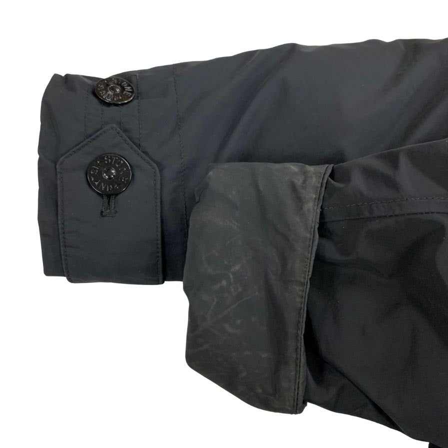 美品◆ストーンアイランド ダウンジャケット マイクロレプス ファーダウン ブラック サイズM Stone Island 【AFA7】