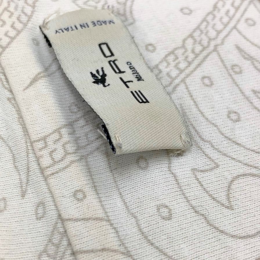 美品◆エトロ 半袖Tシャツ 総柄 サイズXXL メンズ ホワイト ETRO 【AFB20】