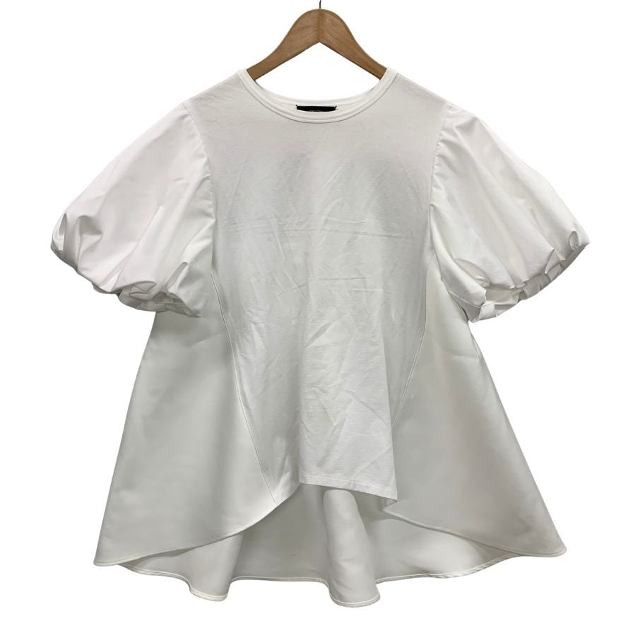 中古◆ヨーコチャン カットソー パフスリーブ ホワイト サイズ40 レディース YOKO CHAN 【AFB47】