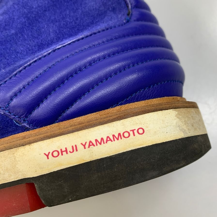 ヨウジヤマモト×アディダス Y-3 Drake High G63553 ブーツ ハイカットスニーカー スエード メンズ ブルー サイズUK8D yohji yamamoto×adidas 約26.5cm【AFC47】