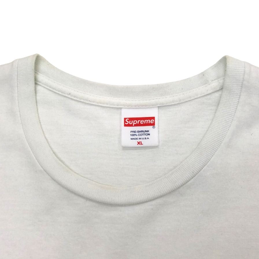 中古◆シュプリーム Tシャツ 22SS ハンドスタイル USA製 コットン メンズ サイズXL ホワイト Supreme 【AFB38】