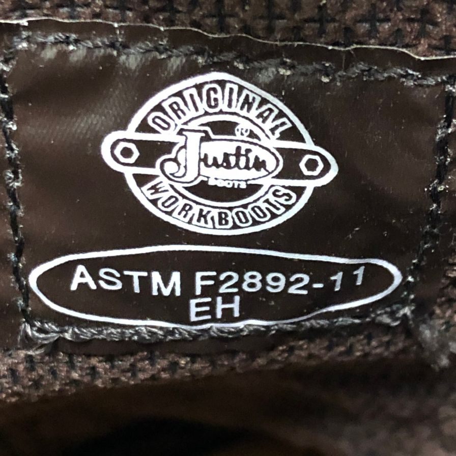 ジャスティン ローパーブーツ ワークブーツ WK4683 メンズ サイズ8.5D ベージュ ブラウン Justin 約27.5cm【AFD3】