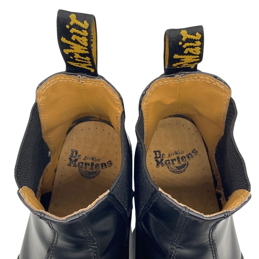 ドクターマーチン サイドゴアブーツ 2976 チェルシー レザー ブラック メンズ サイズUK7 Dr.MARTENS 約25.5cm【AFC33】