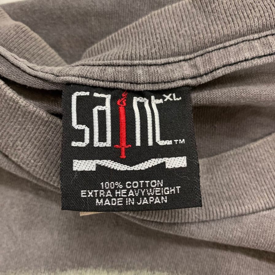 美品◆セントマイケル Tシャツ ピンクシープ 21AW サイズXL メンズ グレー SAINT MICHAEL 【AFB19】