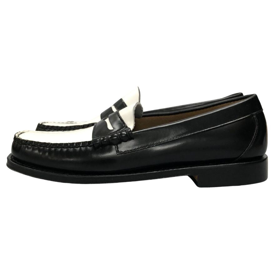 ジーエイチバス ローファー ウィージャンズ ラーソン サイズ7.5 メンズ ブラック ホワイト G.H.Bass&Co. WEEJUNS LARSON ローファー 約26.0cm【LA】【中古】