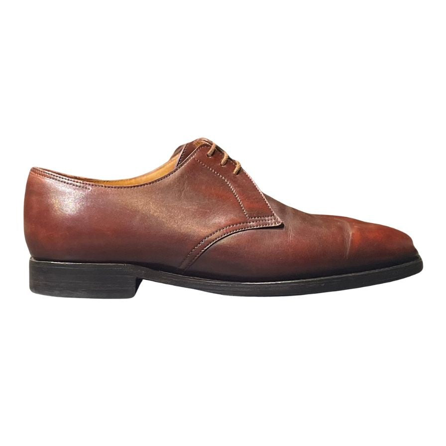 ジョンロブ レザーシューズ プレーントゥ ペリエ ブラウン サイズ6E メンズ JOHN LOBB PERRIER ビジネスシューズ 約25.5cm【LA】【中古】