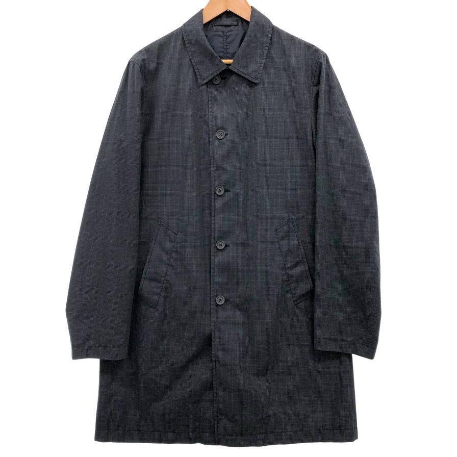 極美品◆ラルディーニ コート リバーシブル コットン ブラック サイズ44 メンズ LARDINI 【AFB28】