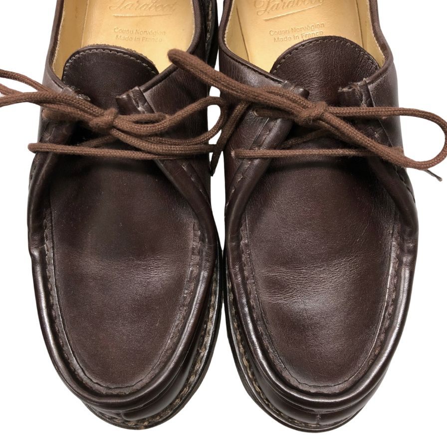 パラブーツ レザーシューズ ミカエル チロリアン カーフ ブラウン レディース サイズ39 PARABOOT MICHAEL 約25.5cm【LA】【中古】