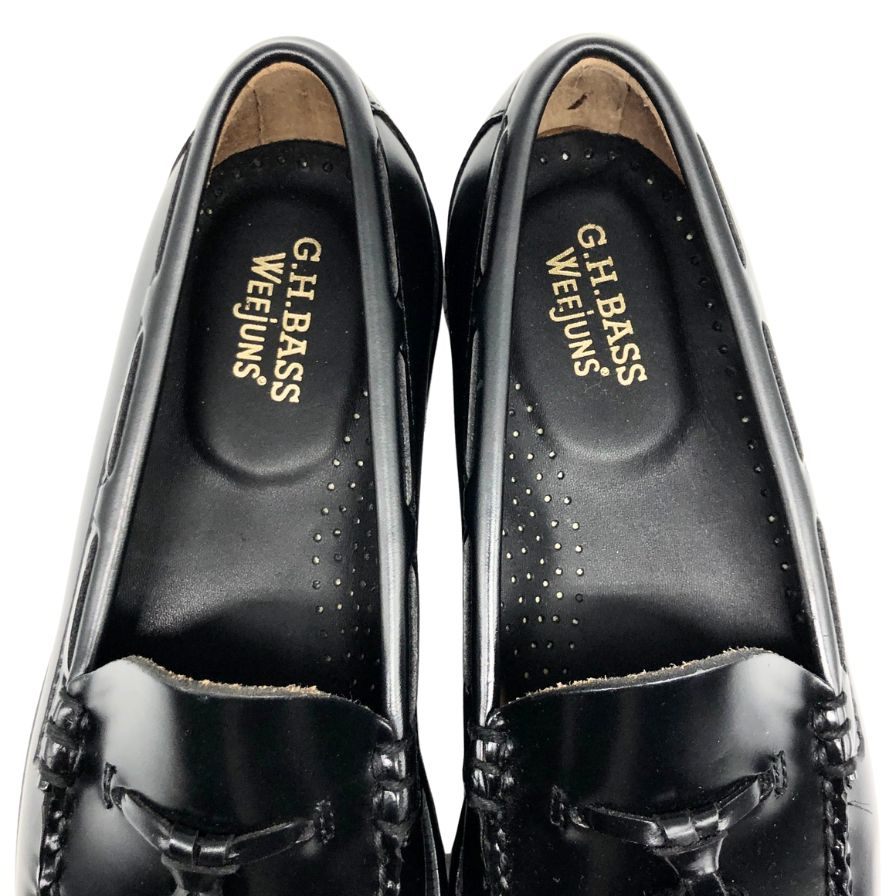 ジーエイチバス ローファー ウィージャンズ ラーキン サイズ6.5 メンズ ブラック G.H.Bass&Co. WEEJUNS LARKIN ローファー 約25.0cm【LA】【中古】