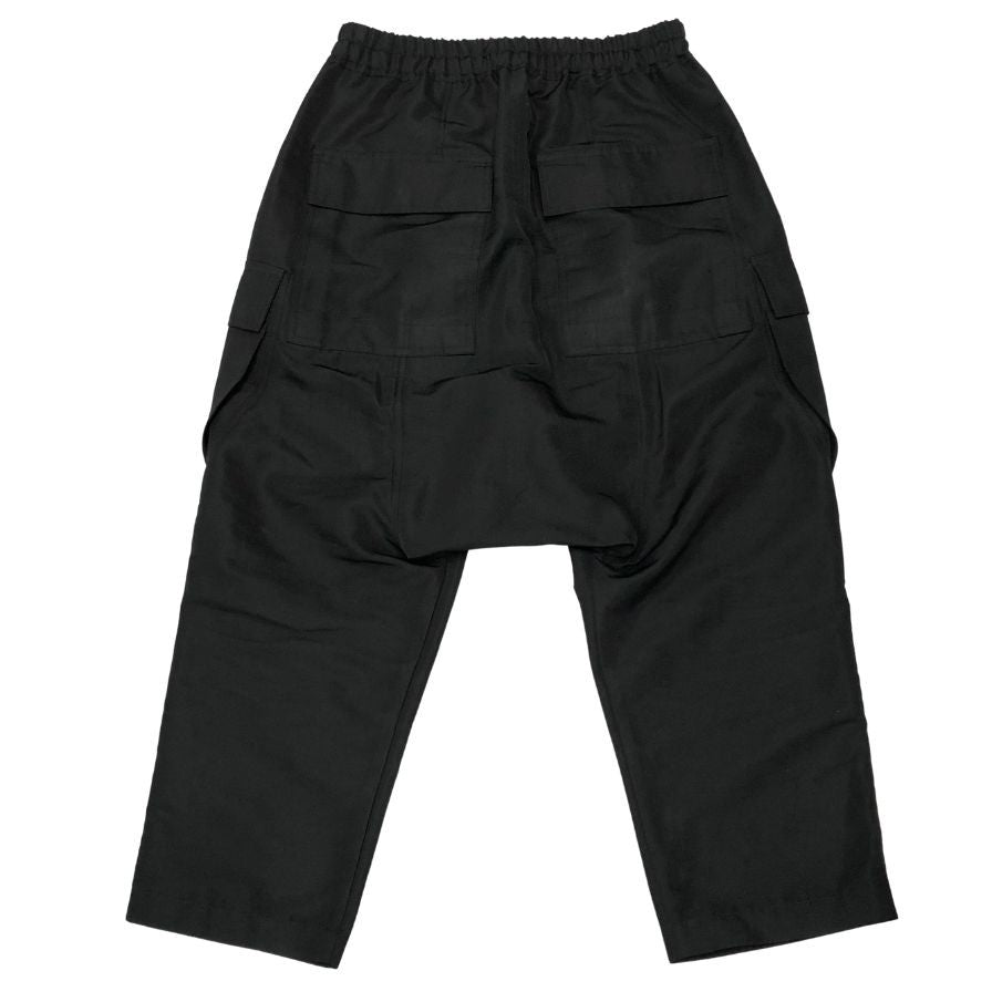 リックオウエンス クロップ ド カーゴパンツ 21SS RU21S6385-TS サイズ46 ブラック メンズ Rick Owens 【AFB50】