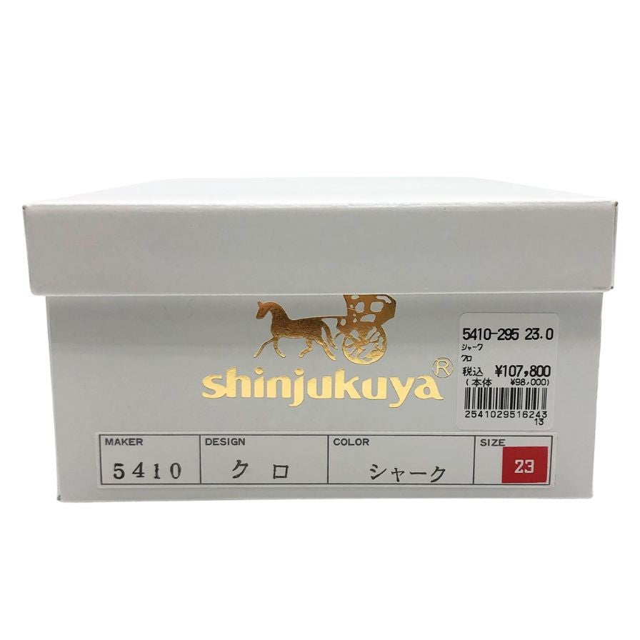 新宿屋 レザーハイヒール シャーク 5410-295 ブラック 23cm レディース sinjukuya 約23.0cm【7-17】