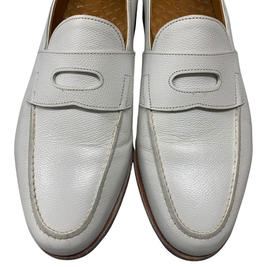ジョンロブ ローファー ロペス クシュベルカーフ ホワイト サイズ8E メンズ JOHN LOBB LOPEZ 約27.0cm【LA】