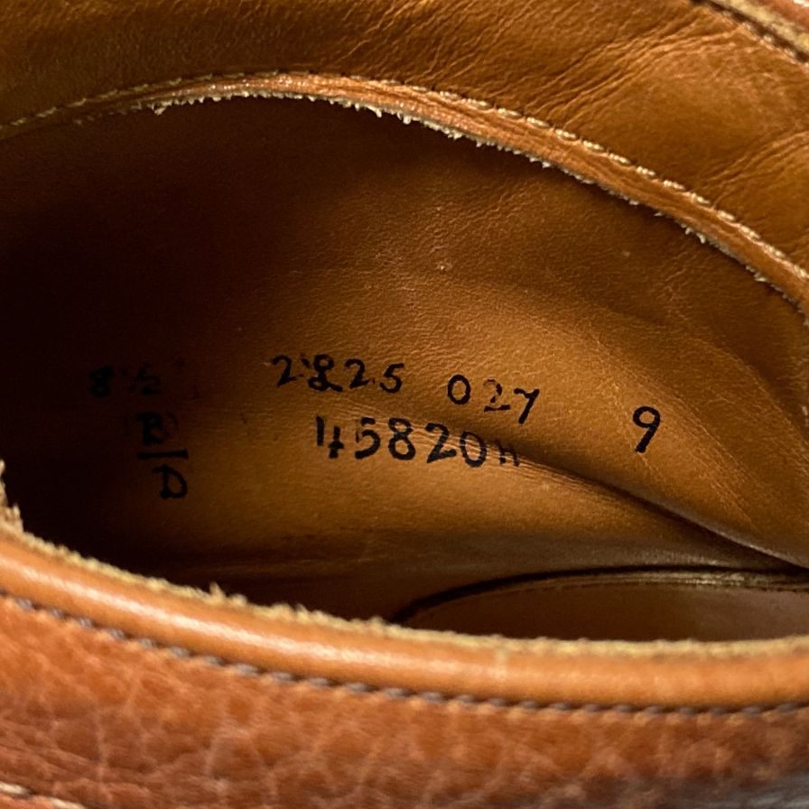 オールデン ビームス 別注 ワークブーツ マンソン グレインレザー 45820H ブラウン メンズ サイズ8.5 ALDEN BEAMS MANSON ブーツ 約26.5cm【LA】【中古】