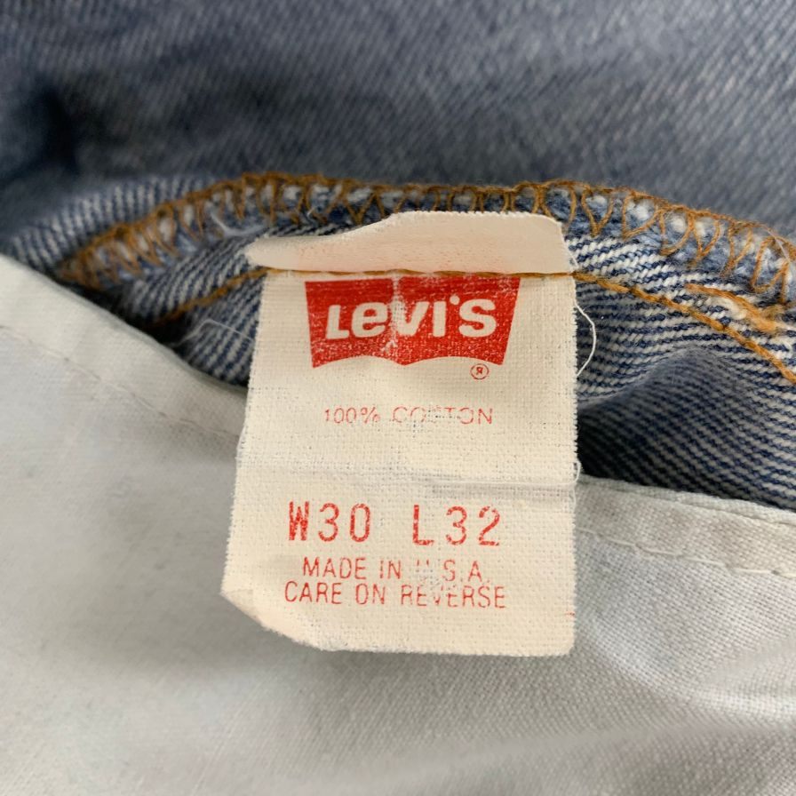 リーバイス デニム 501 90年代 USA製 ボタン裏501 裾グラデーション インディゴ メンズ サイズ W30 L32 LEVI’S 【AFB24】