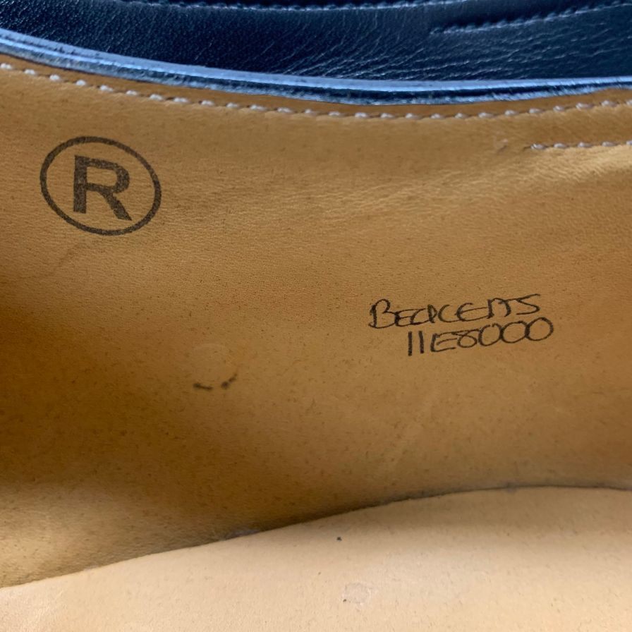 ジョンロブ レザーシューズ ベケッツ ストレートチップ カーフ ブラック UK11E メンズ 革靴 JOHN LOBB BECKETTS CALF ビジネスシューズ 約29.5cm【LA】【中古】