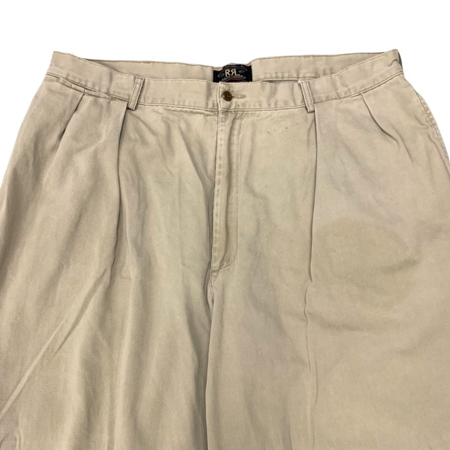 ダブルアールエル チノパンツ 90S 三ツ星タグ ベージュ メンズ サイズ W38 L32 RRL Ralph Lauren 【AFB49】
