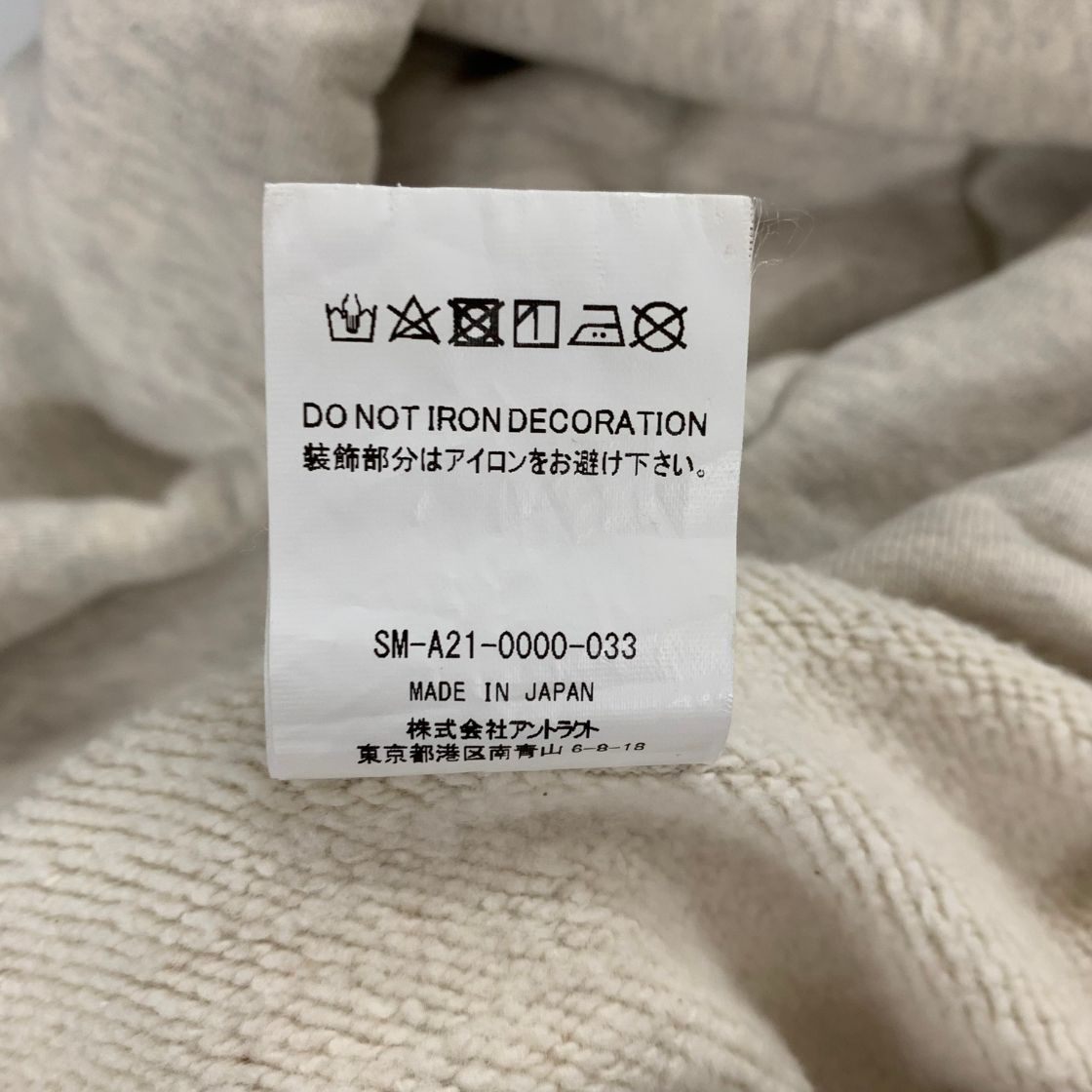 美品◆セントマイケル ロゴ パーカー 21AW サイズXL メンズ グレー SAINT MICHAEL 【AFB19】