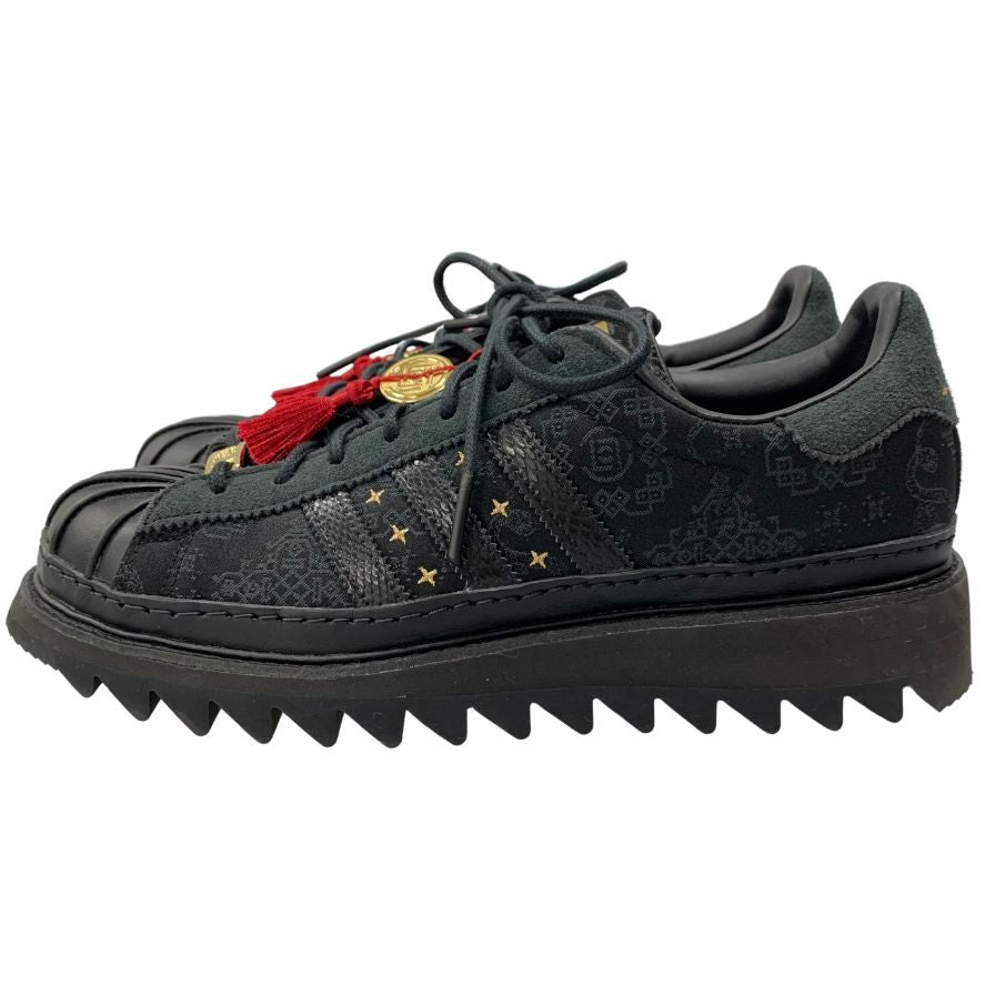 アディダス クロット ローカットスニーカー レザー JR5114 スーパースター ブラック メンズ サイズ28.0cm adidas CLOT SUPERSTAR 約28.0cm【AFD7】
