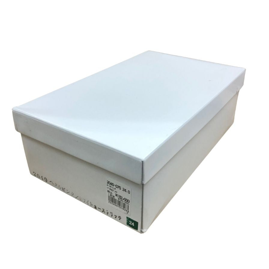 新宿屋 レザーパンプス オーストリッチ 2040-075 ピンク 24㎝ レディース shinjukuya 約24.0cm【AFD9】