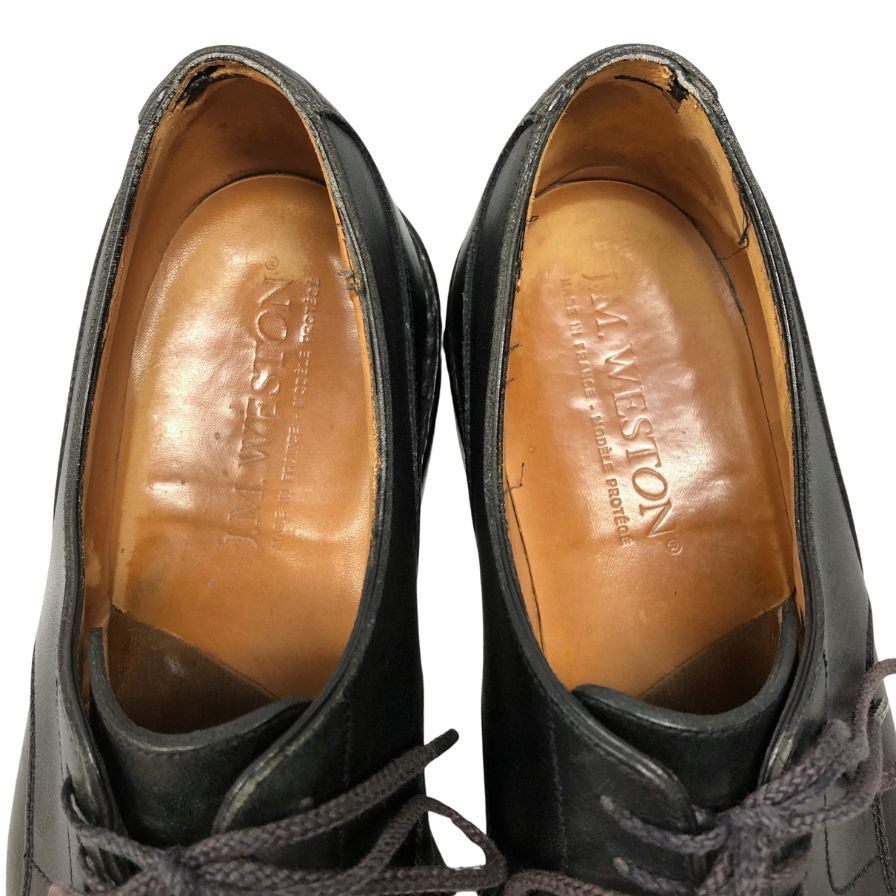 ジェイエムウエストン ゴルフ 641 ブラックロシアンカーフ UK5C メンズ J.M.WESTON ビジネスシューズ 約24.5cm【LA】【中古】