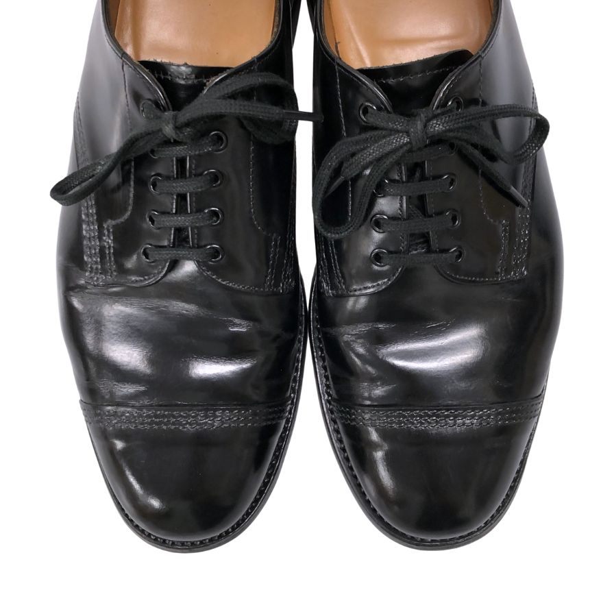 サンダース レザーシューズ ミリタリーダービー 1128B ブラック サイズ7.5 メンズ 革靴 Sanders Military Derby Shoe ビジネスシューズ 約26.0cm【LA】【中古】