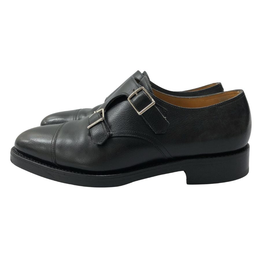 ジョンロブ レザーシューズ ダブルモンク ウィリアム サイズ6EE ブラック JOHN LOBB William ビジネスシューズ 約24.5cm【LA】【中古】