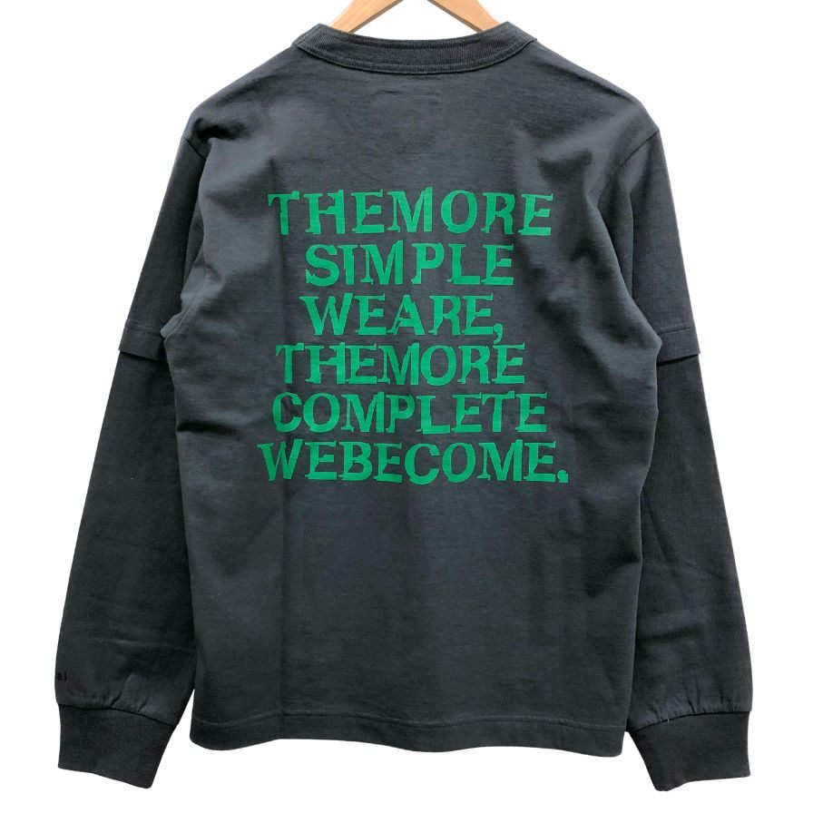 新品同様◆サカイ 24SS 長袖Tシャツ Print L/S T-shirt グレー メンズ サイズ1 Sacai 【AFB22】