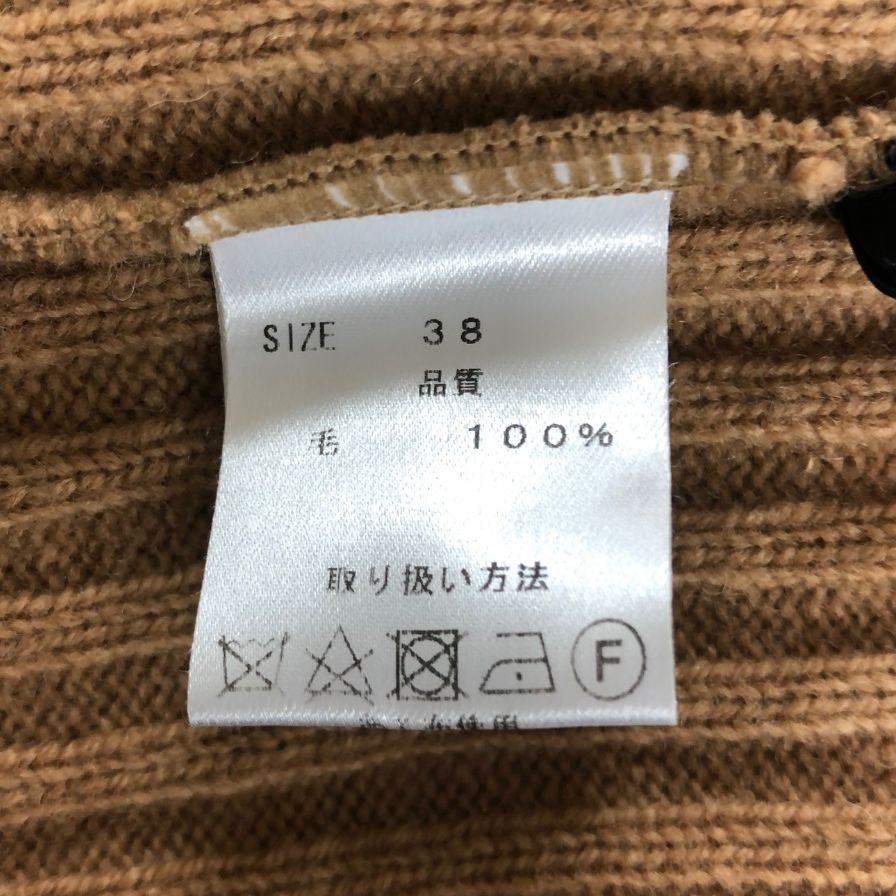 中古◆バーニーズ ニューヨーク ニット ワンピース ウール サイズ38 ブラウン レディース BARNEYS NEWYORK 【AFB22】