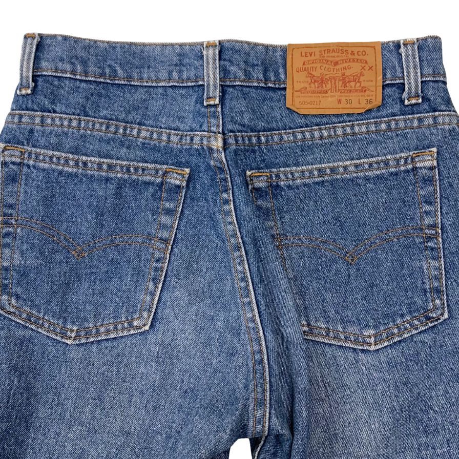 リーバイス デニム 505 90S ボタン裏525 インディゴ メンズ サイズ W30 L36 LEVI’S 【AFB1】
