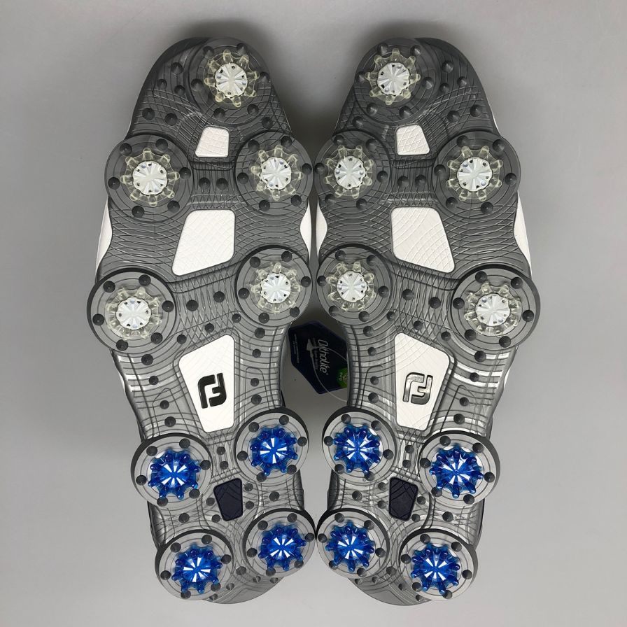 フットジョイ ゴルフシューズ レザー ローカット ダイヤルワイヤー式 ホワイト メンズ サイズ11.5 FJ FootJoy TOURS-A 約29.5cm【AFC5】