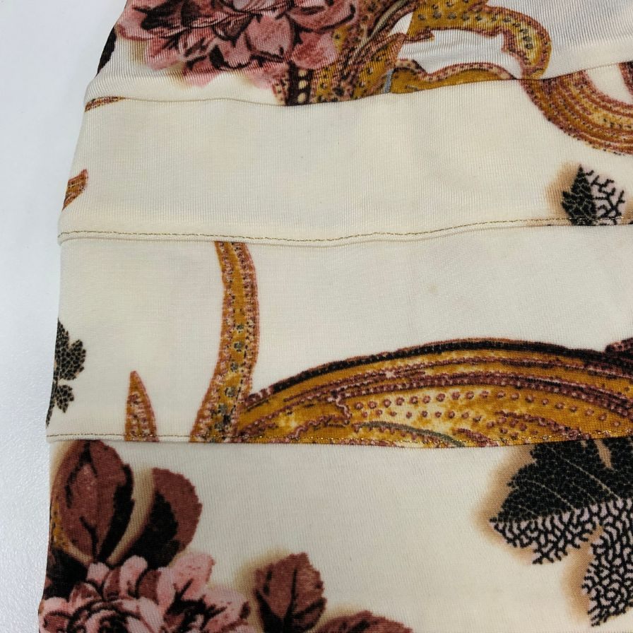 美品◆ジャストカヴァリ ノースリーブワンピース フラワー柄 レディース サイズ42 justcavalli 【AFB2】