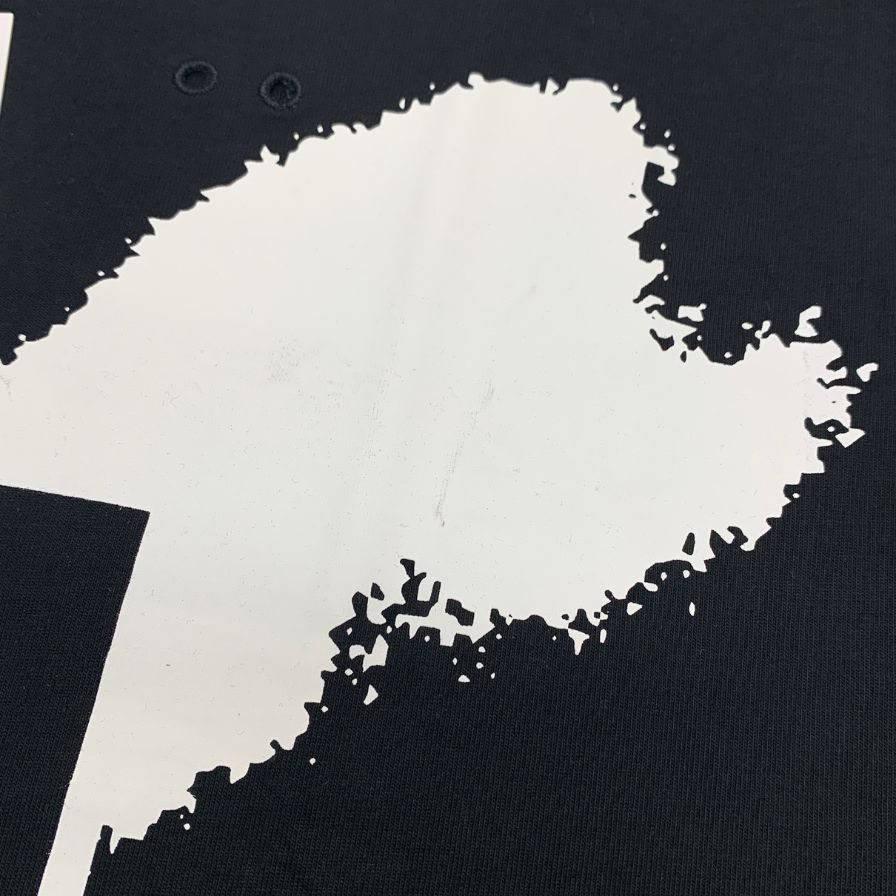 新品同様◆エフアールツー Tシャツ 半袖 プリント ロゴ ブラック メンズ サイズXL FR2 ONE・T・SHIRT 【AFB9】