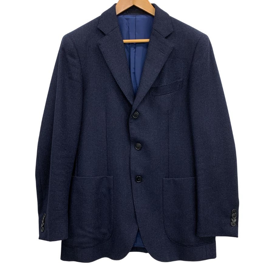 美品◆ロロピアーナ ドリームツイード 鎌倉 メンズサイズ M ブルー系 Loro Piana 【AFB45】